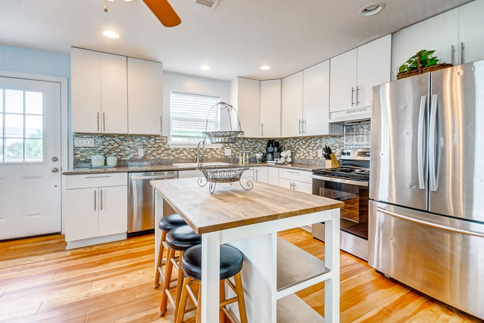 New stainless steel appliances