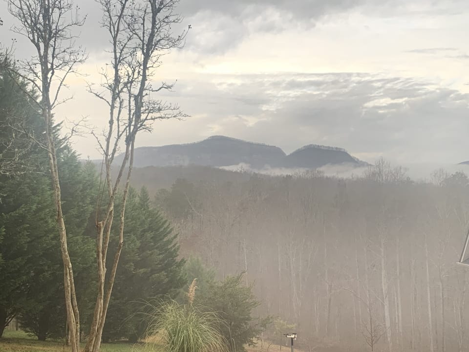 The Smoky Mountains: neighborhood view of Table Rock Mountain