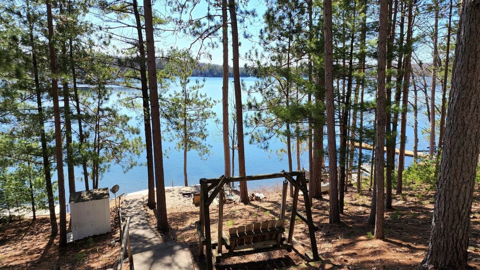 Gorgeous view from the deck after the ice melt!
