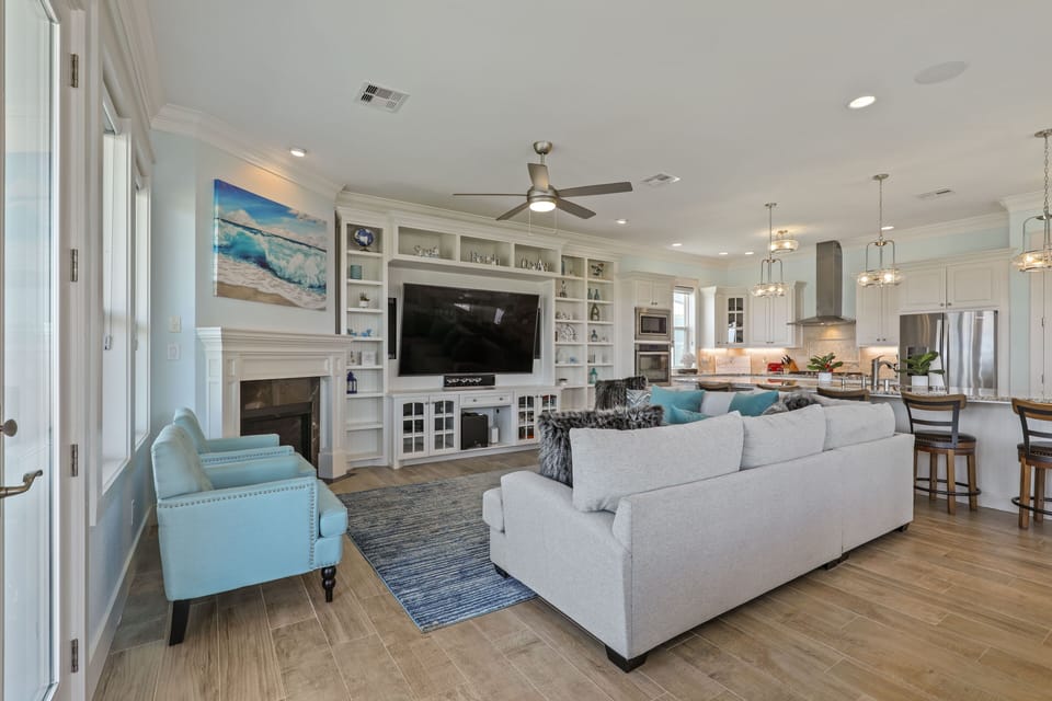 Living room on main level (2nd floor)
