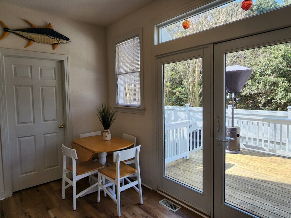 Kitchen Table with Access to the Deck on First Level