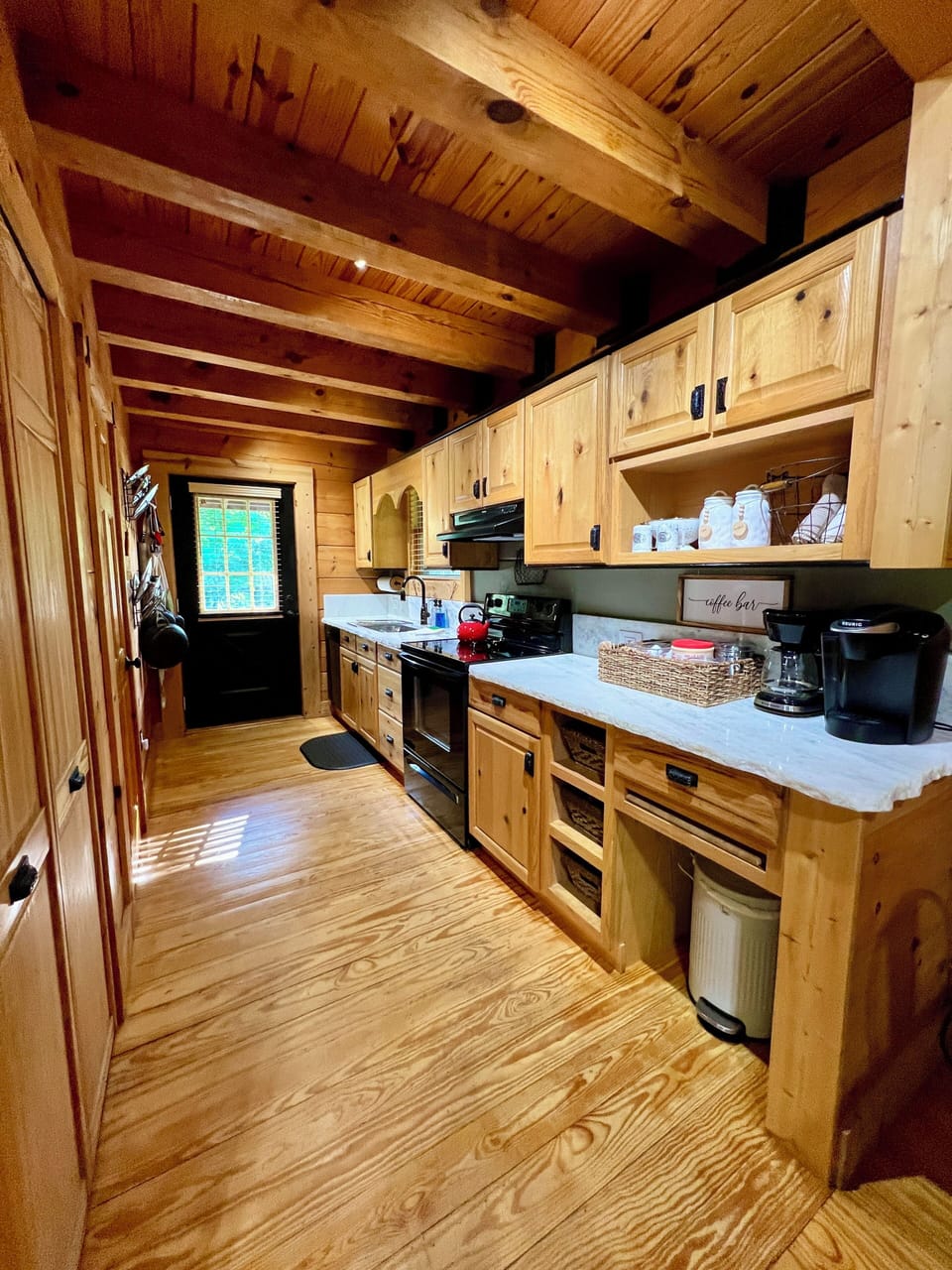 Pots + Pans| Baking Sheets| Coffee Maker| Coffee + Tea| Popcorn Machine| Spices.