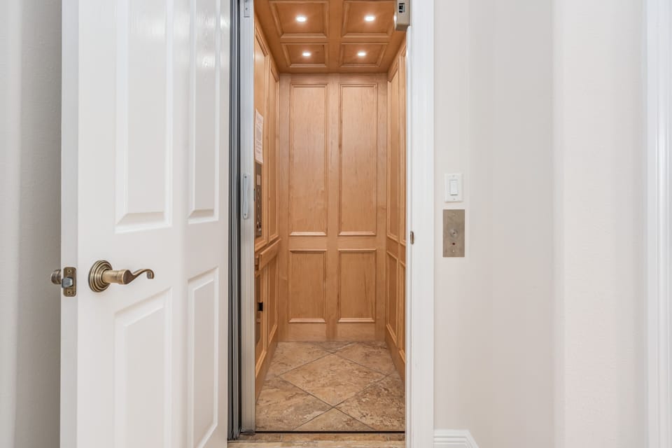 Use the home's ELEVATOR to access all 3 floors.