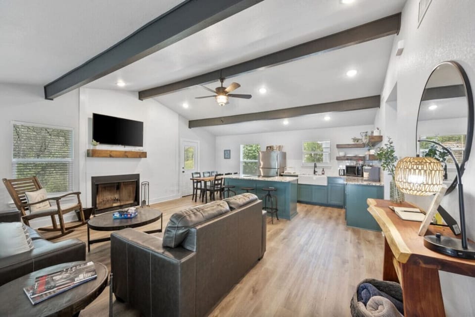 Cozy and open communal space.