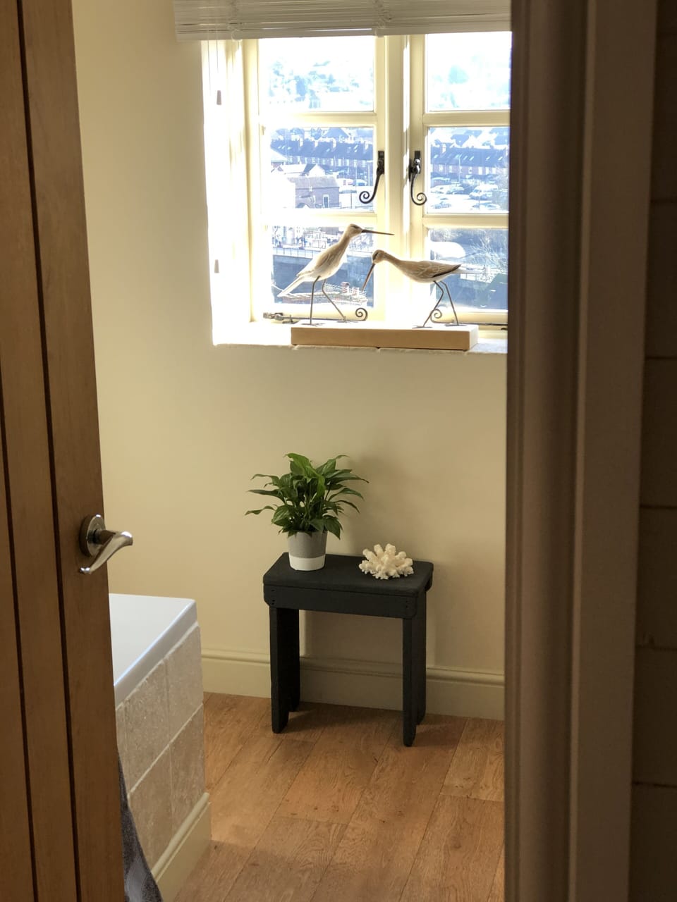 Bathroom with views over Severn Valley