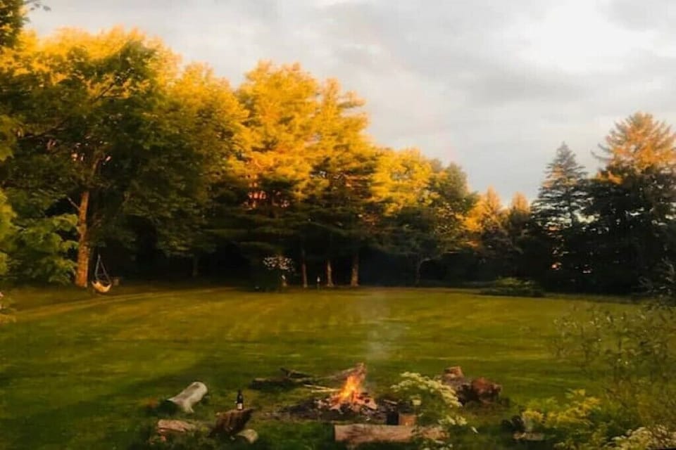 Sunset from the porch 