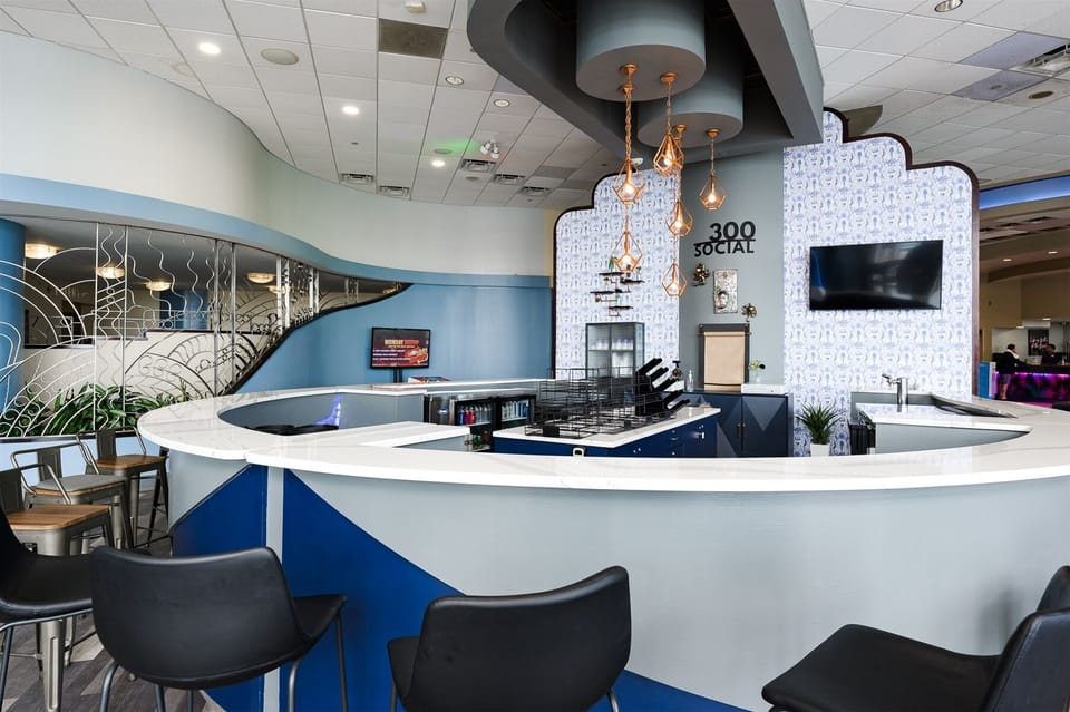 Closer look at lobby bar