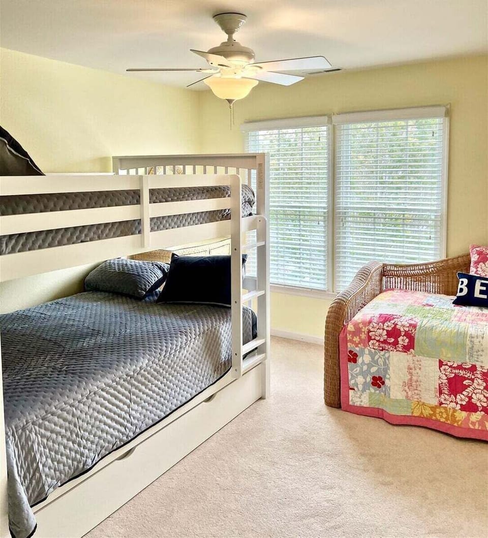 Bedroom 4 One double over double bunk bed & one day bed