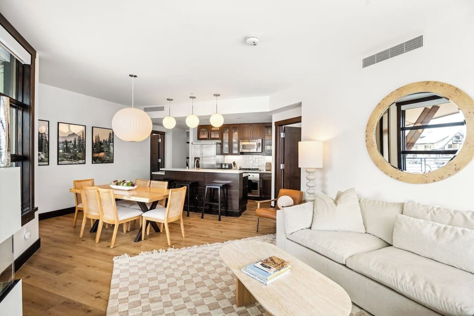 Living room with kitchen