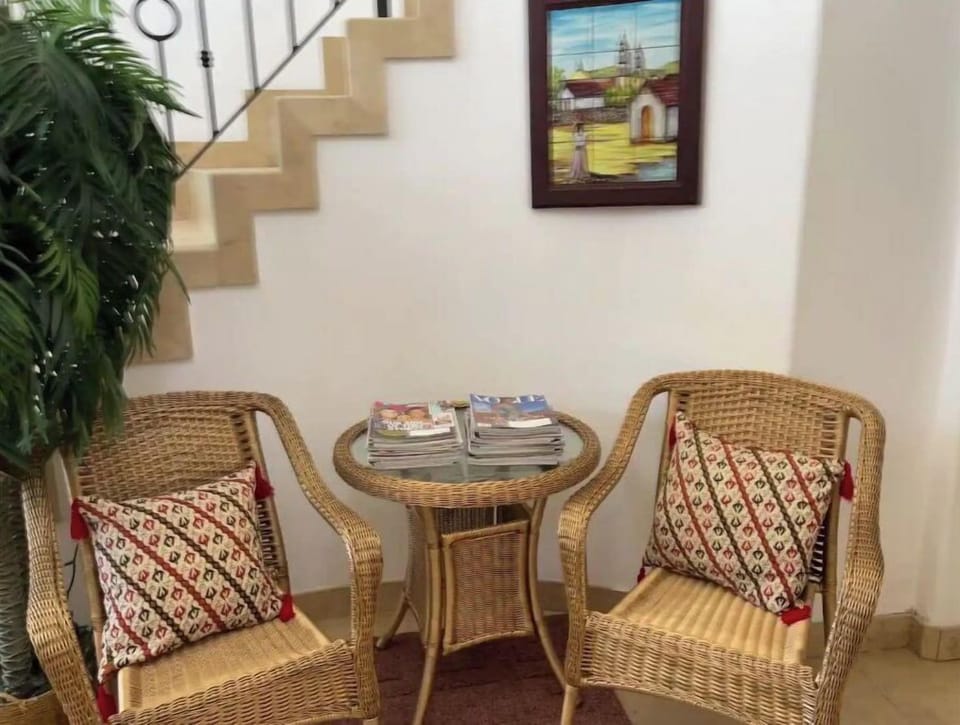 Seating area in foyer