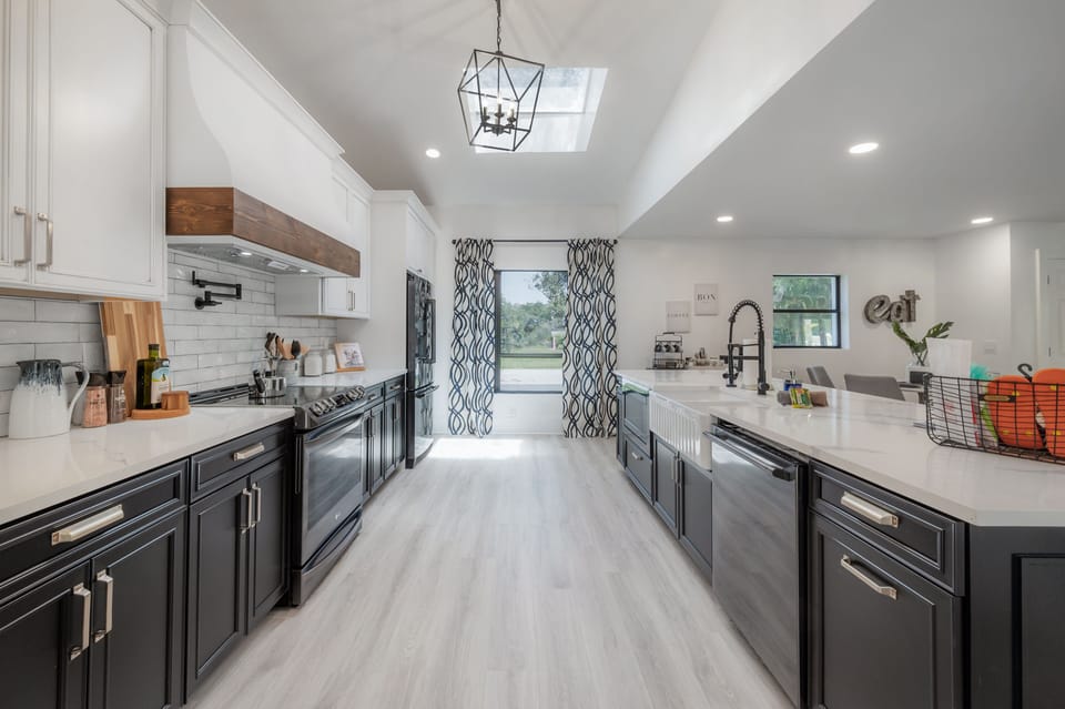 The kitchen is a chefs dream!
