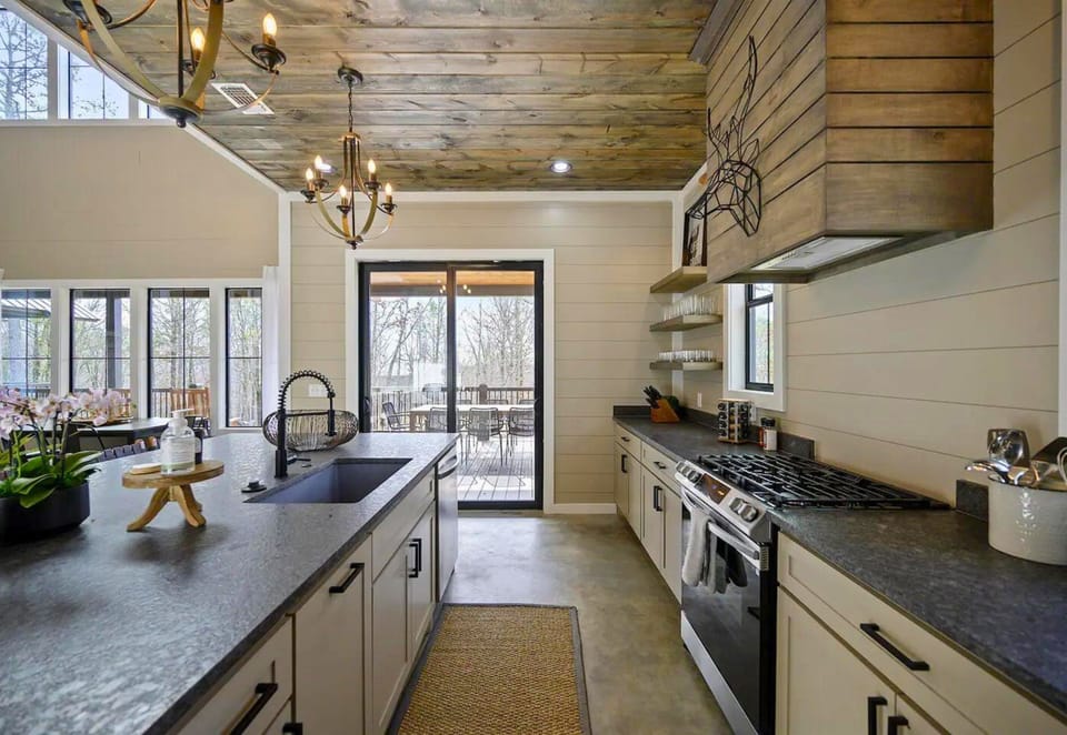 Indulge in the heart of our holiday home: a kitchen ready for gourmet snacks or full feasts.