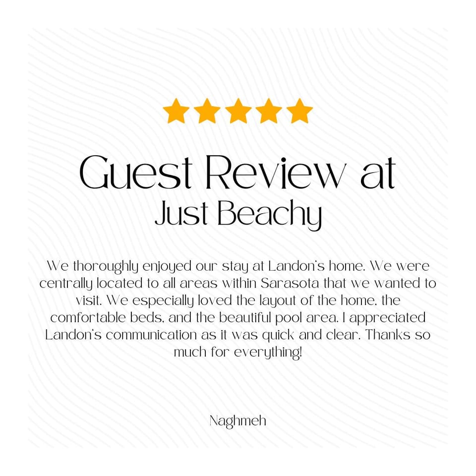 To see what previous guests have loved about their stay at Just Beachy, check out our fantastic online guest reviews!