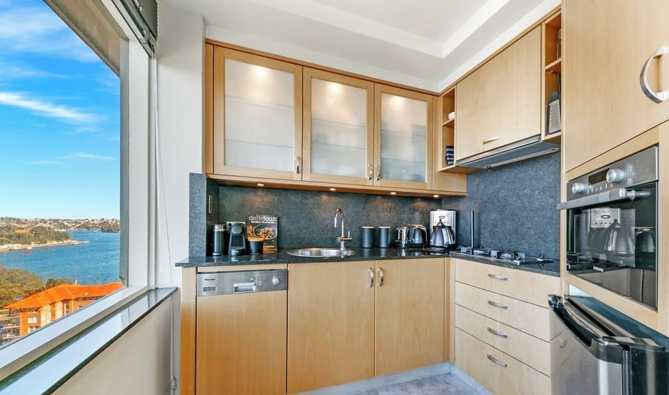 Functional kitchen with essential appliances