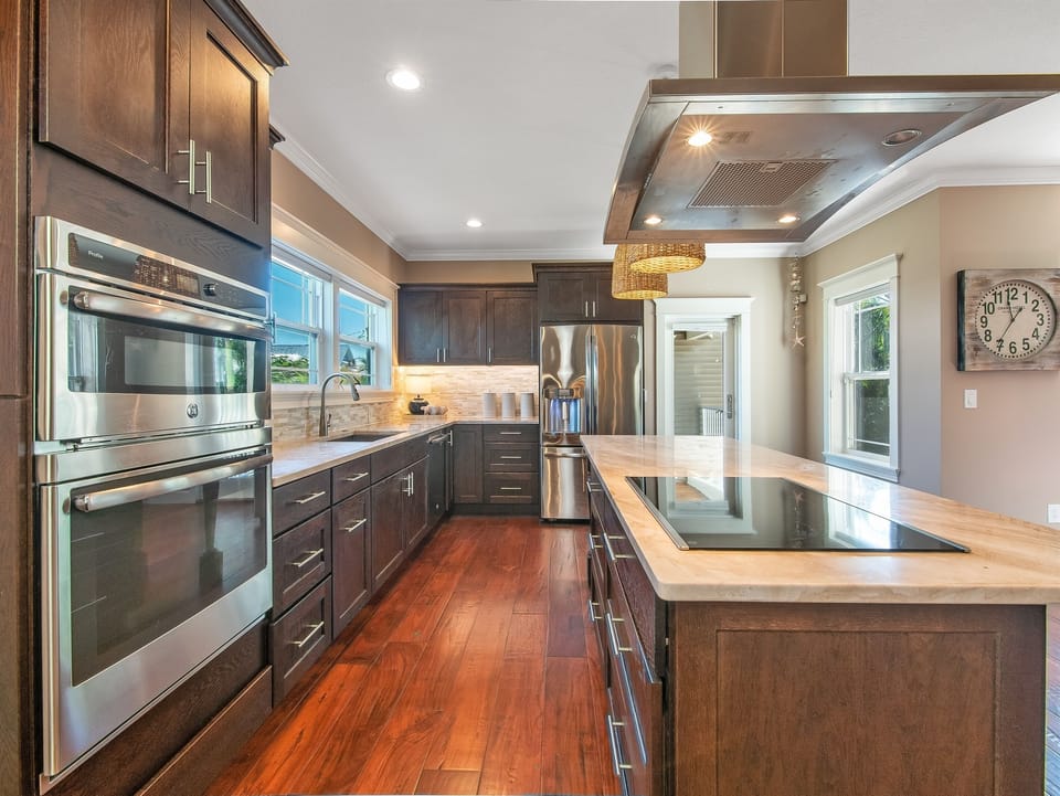 A chef's kitchen