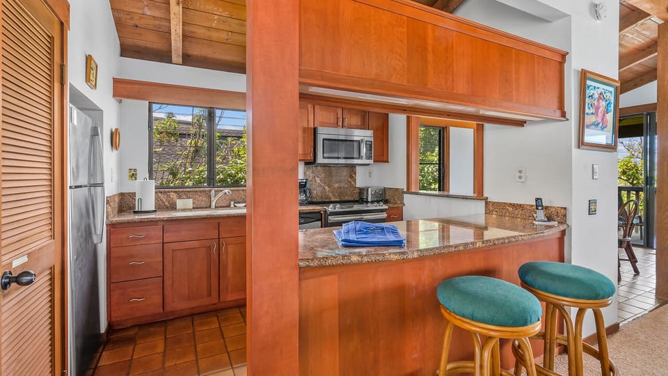 Nihi Kai Villas at Poipu #520 - Kitchen & Breakfast Bar - Parrish Kauai