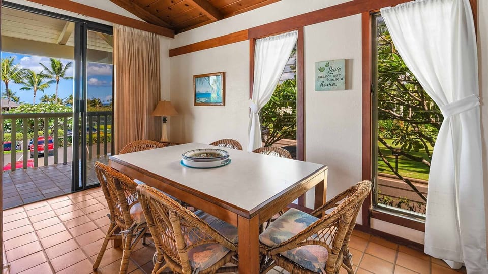 Nihi Kai Villas at Poipu #705 - Dining Room & Lanai - Parrish Kauai
