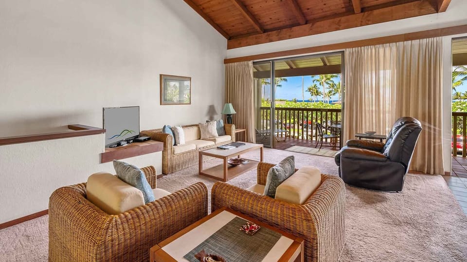 Nihi Kai Villas at Poipu #705 - Ocean View Living Room - Parrish Kauai