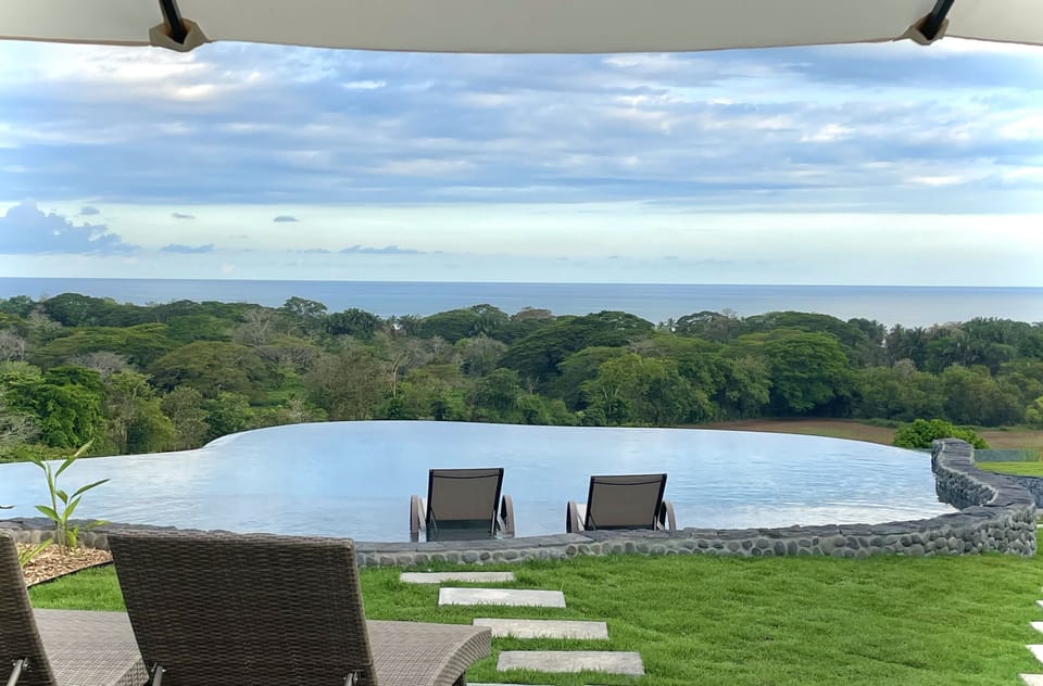 Infinity pool with ocean view