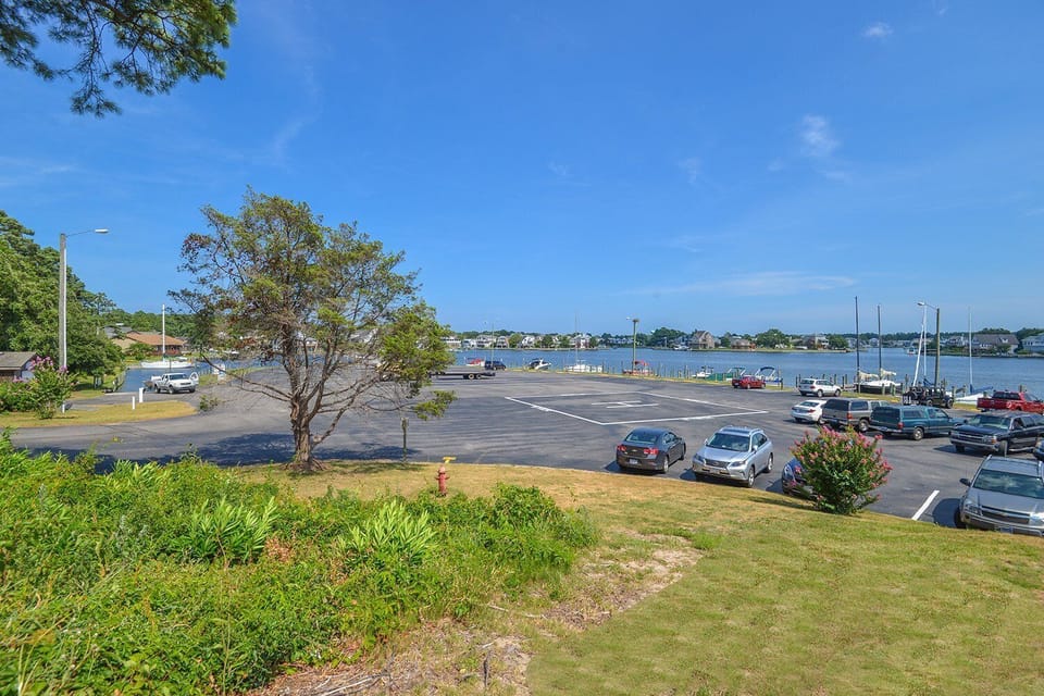 Community boat launch and parking lot