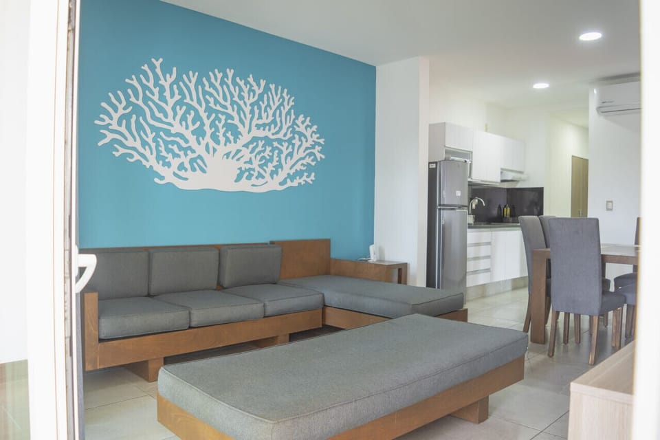 Sala de estar del departamento