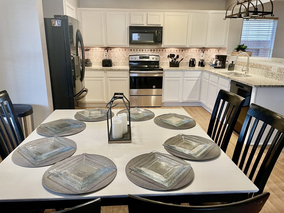 Kitchen and dining area