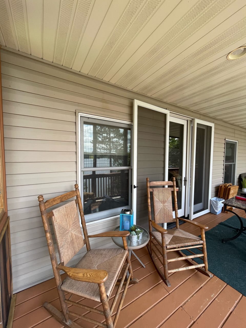 Our porch located on the Main Level.