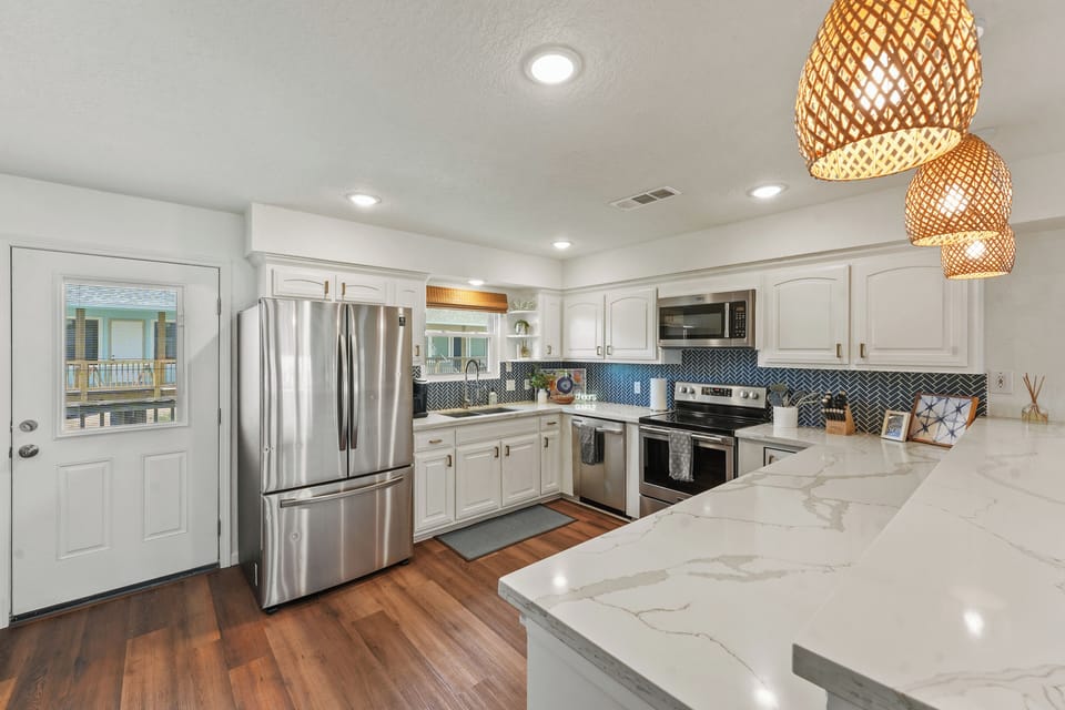 Plenty of counter space to prepare and serve delicious meals.