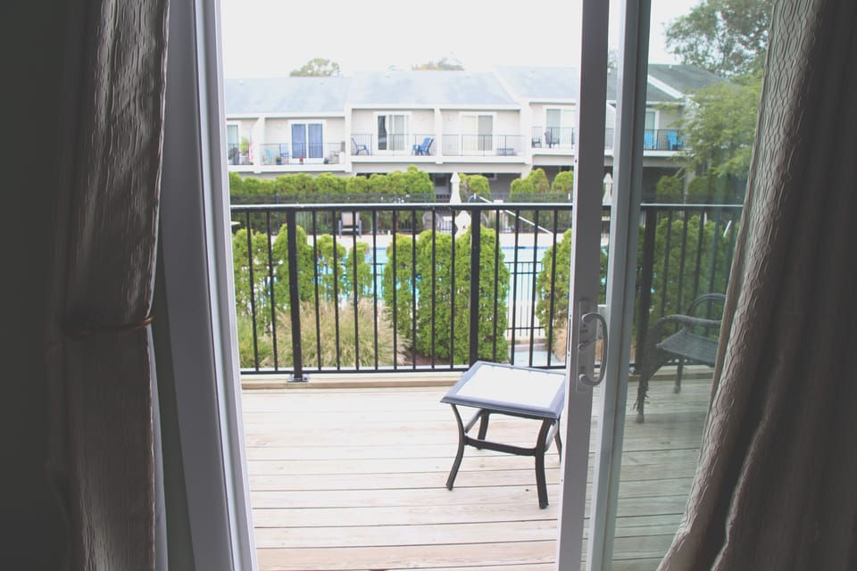 Balcony from primary room