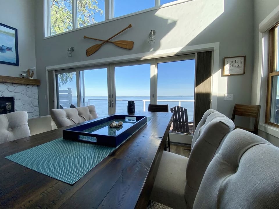 view from the dining room table