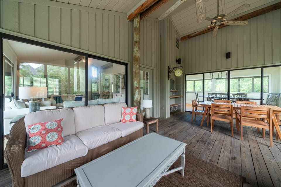 Relaxing gathering spot for the family.