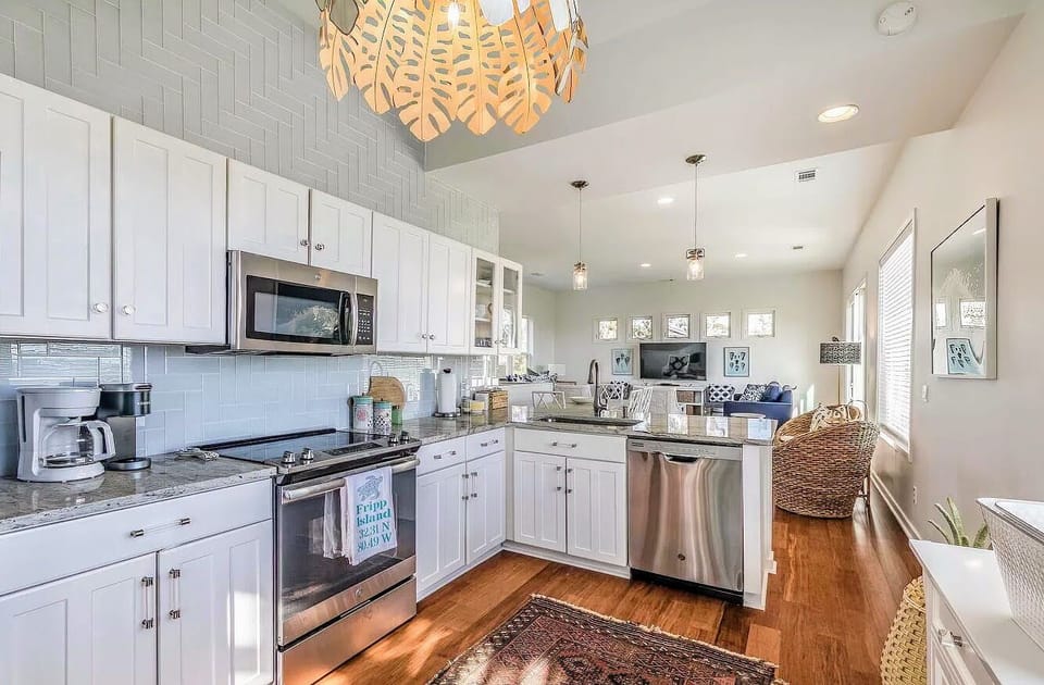 Fully stocked kitchen