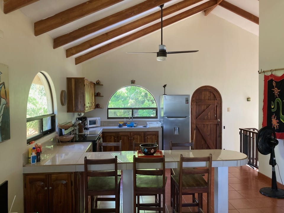 Kitchen side of upstairs