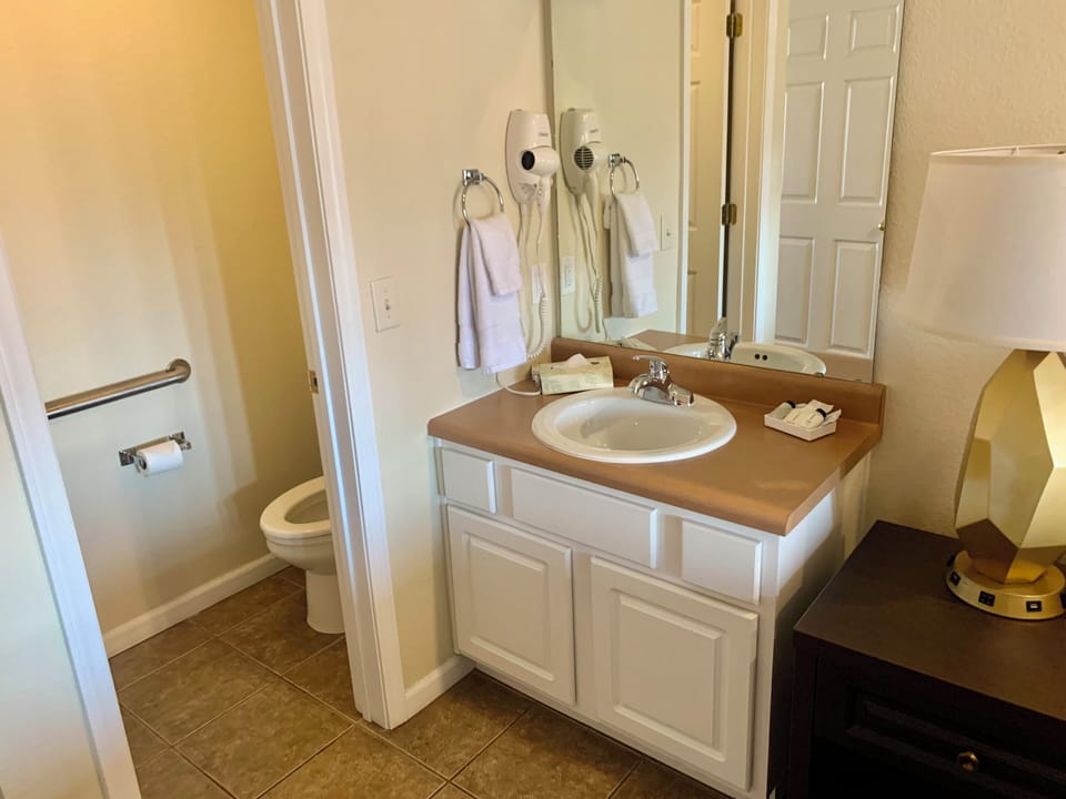 3.5 bathrooms all clean and sanitized with fresh towels upon your arrival.