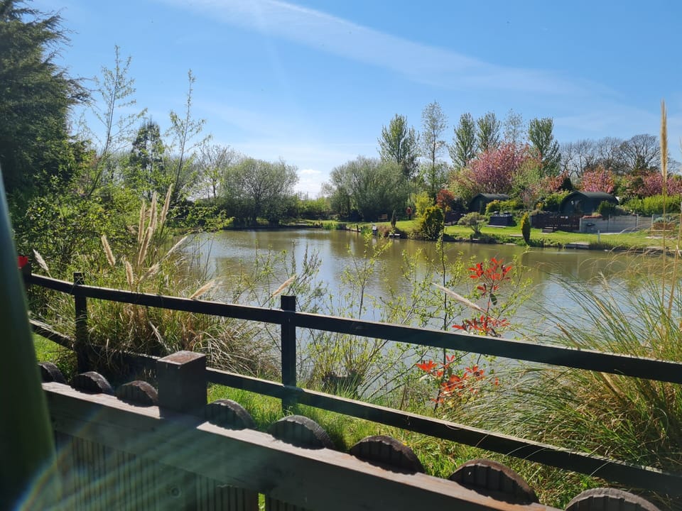 View from door way across Lake