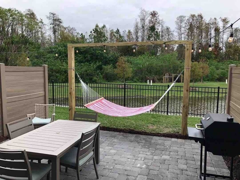 The grill service is available! Outdoor furniture located at the patio to relax with family