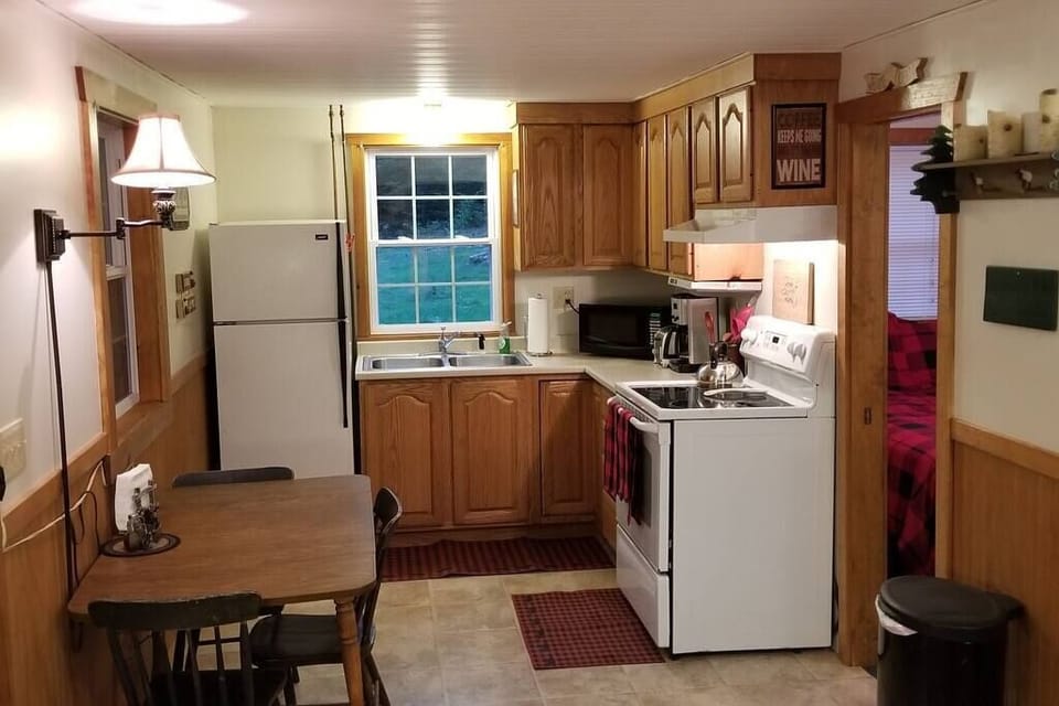 Fully equipped kitchen - most everything you need to make home-cooked meals.