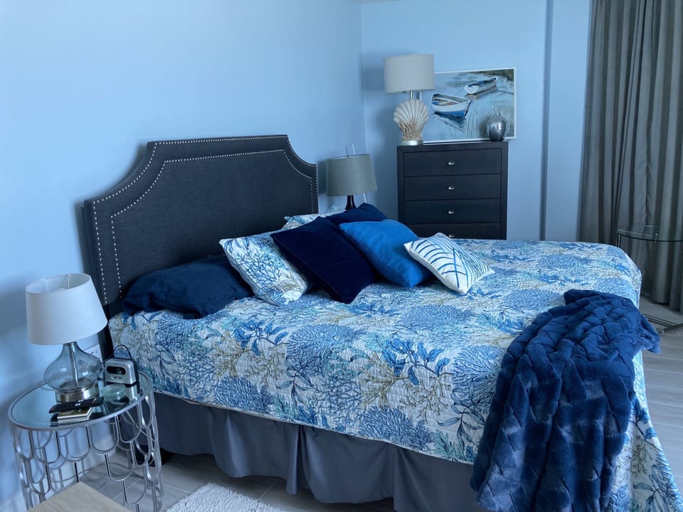 Guest Bedroom with Panoramic Beach View