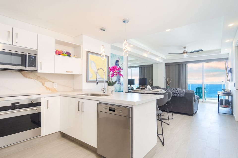 the main living space of this unit is nicely laid out