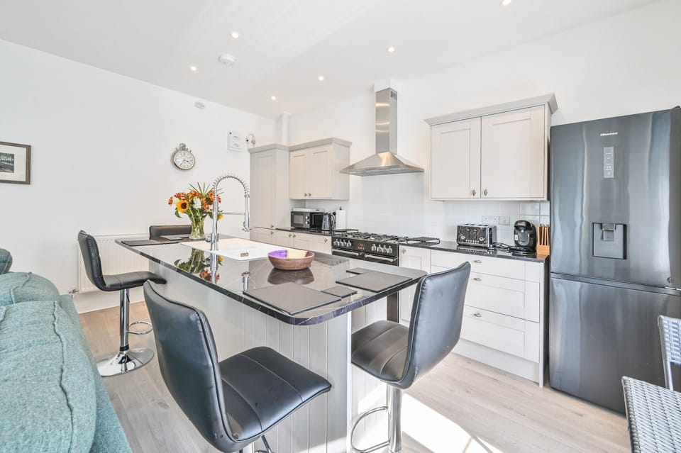 Kitchen Area - The Falstone Self Catering Holiday Apartment in St Marychurch area of Torquay.