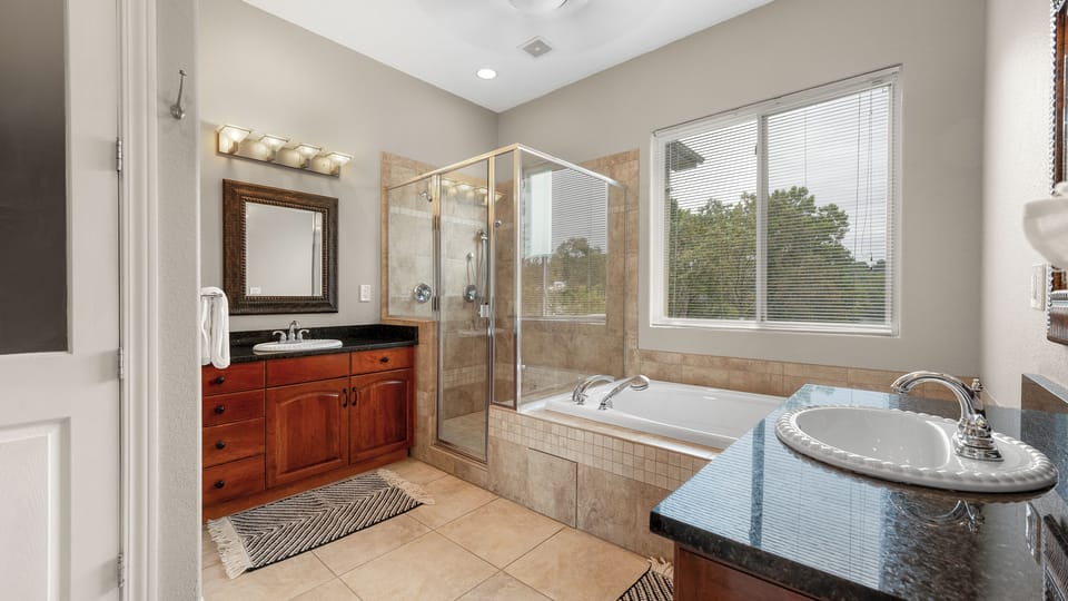 Bathroom 2 - adjoining bedroom 1 on main level