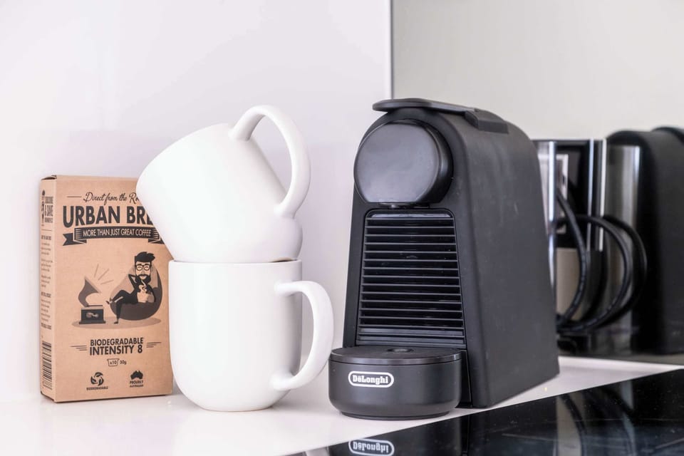 A Nespresso machine is provided for all the coffee lovers.