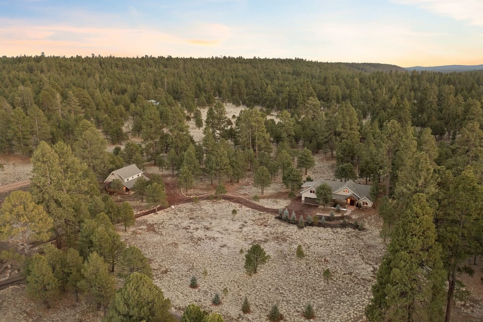 Main house and guest house