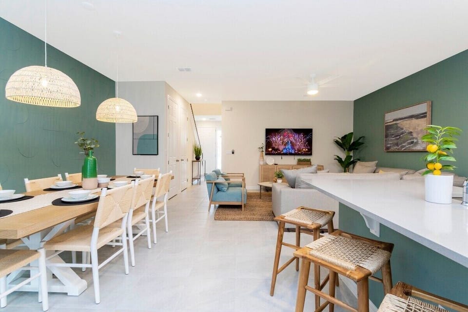 Gather around the dining table and enjoy memorable meals in this inviting space