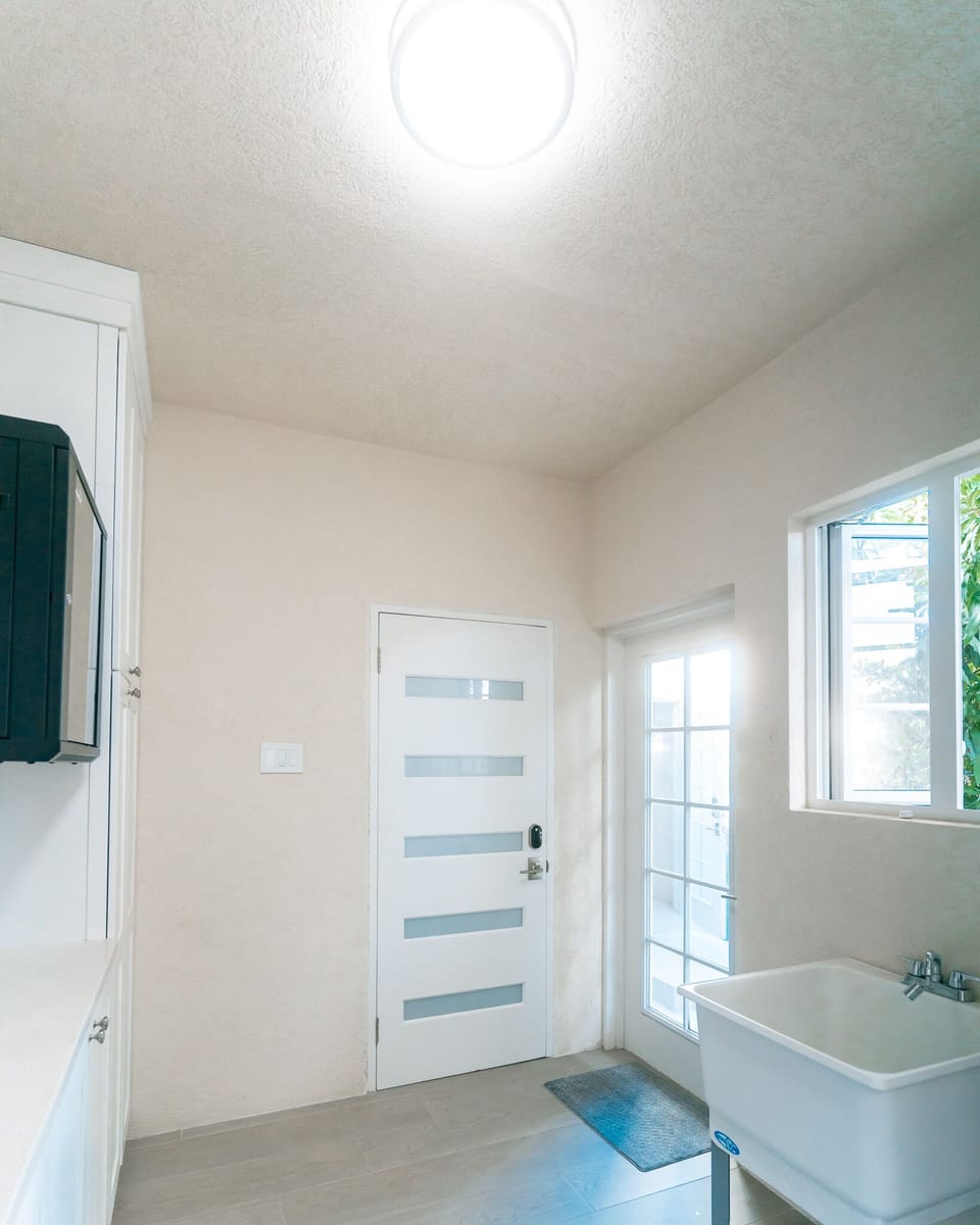 Shared laundry room downstairs