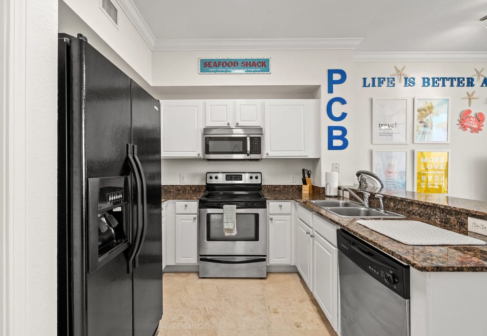 Welcome to the fully stocked kitchen at the seafood shack