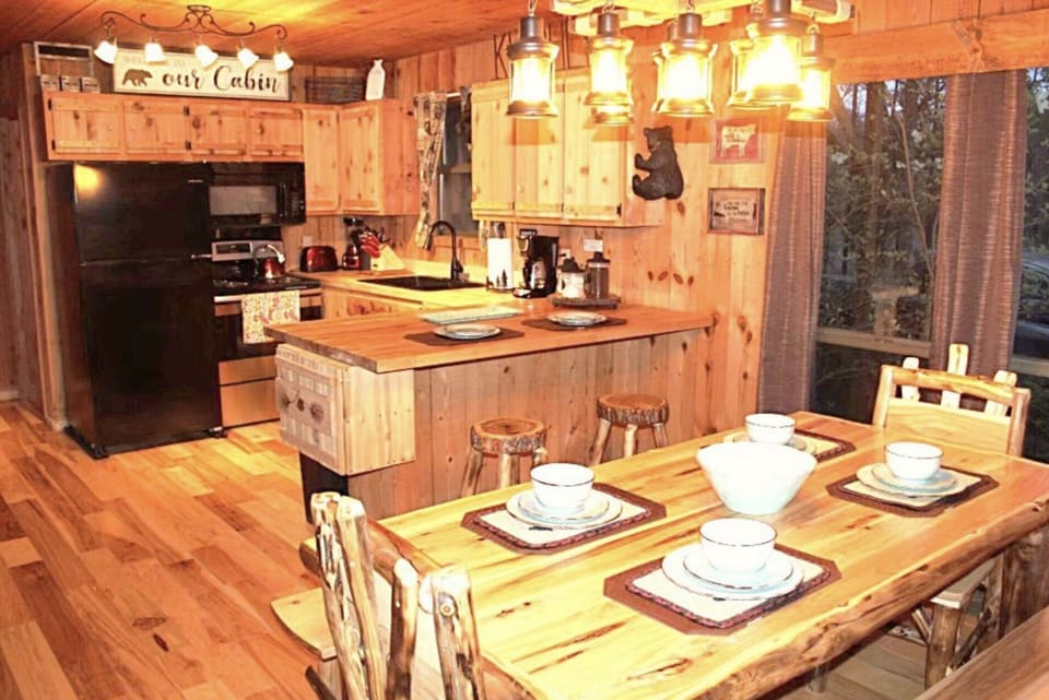 Fully stocked Amish furniture kitchen with updated appliances