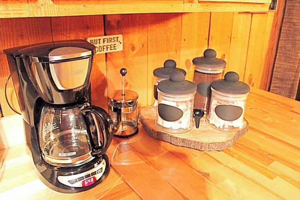 Fresh hot coffee, we provide coffee, sweetener, creamer, filters and all 