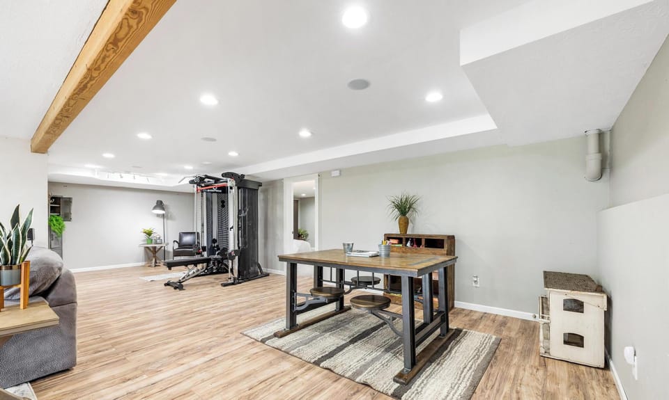 downstairs rec area