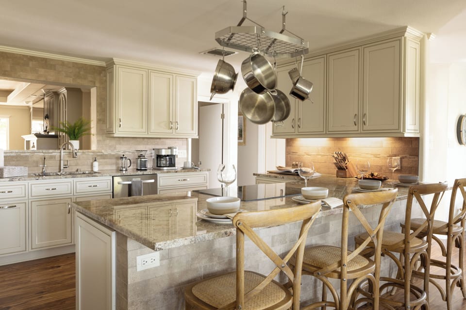 The indoor dining space comfortably seats 18 adults and 4 kiddos. 